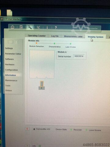 Thermal CTP Heidelberg Suprasetter A75 GEN. V