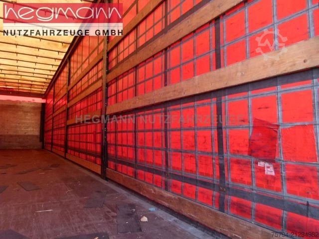 Auflieger mit Pritsche & Plane SCHMITZ CARGOBULL SCS 24/L-13.62 EB, SCB Scheibe, 2,80 m