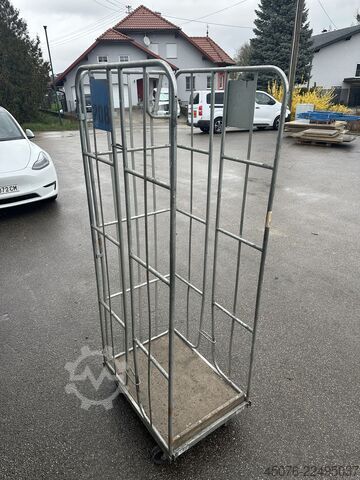 Mesh trolley, closed on 3 sides  Gitterwagen