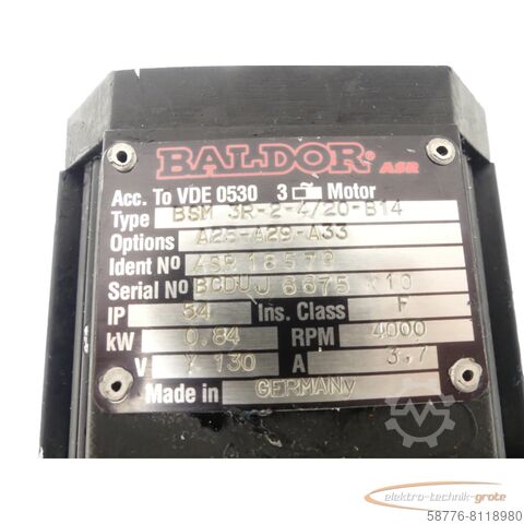 Control unit Baldor BSM 3R-2-4/20-B14SN: BCDUJ6675