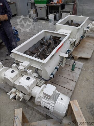 Twin-shaft batch mixer BHS DKXC 180 Doppelwellen-Chargenmischer
