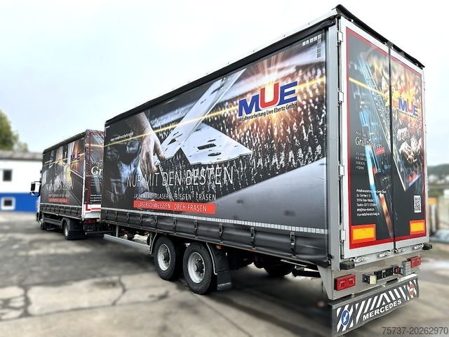 Curtain sider van MERCEDES-BENZ 818 L Atego