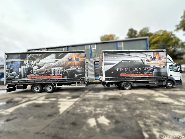 Curtain sider van MERCEDES-BENZ 818 L Atego