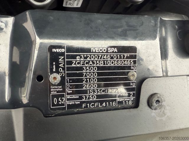 Tipper van IVECO Daily 35C16 3,0L Kipper Werkzeugbox Euro6D