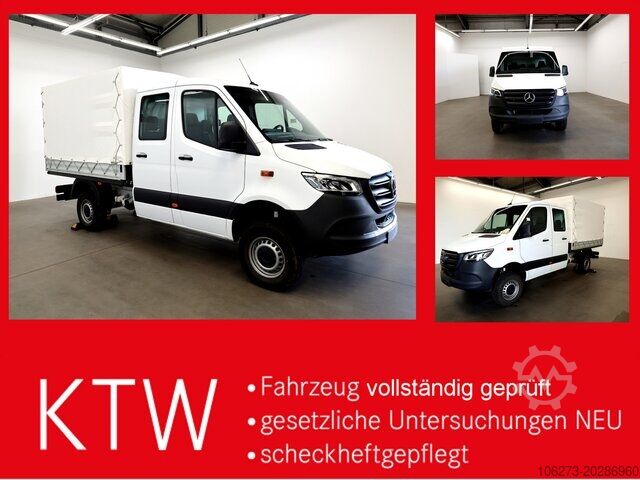 Curtain sider van Mercedes-Benz Sprinter 319CDI DOKA,Allrad,Automatik,LED