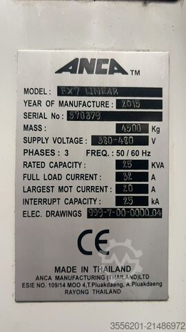 CNC-Werkzeugschleifmaschine ANCA FX7 LINER