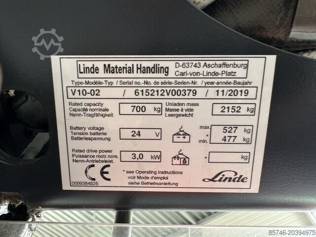 V 10 / * DOUBLE steering !! LINDE V 10 / * DOUBLE steering !!