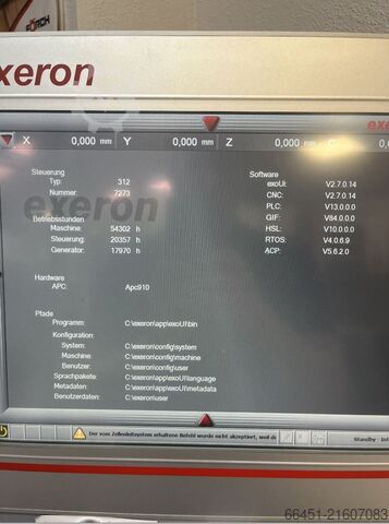 Senkerodiermaschine Exeron EDM312MF30+AWEX100/5