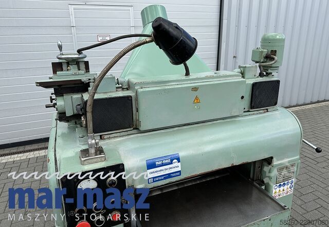 Thickness planer with a knife sharpening unit  