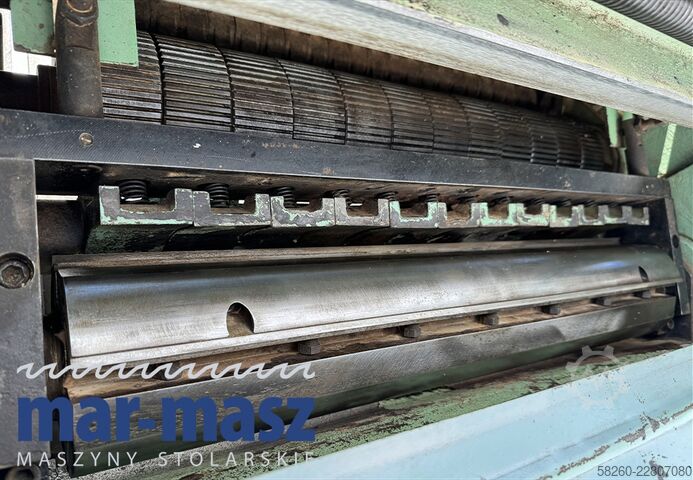 Thickness planer with a knife sharpening unit  