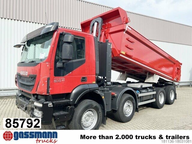 Special purpose truck Iveco Trakker AD410T50 8x4, Stahlmulde ca. 16m³, hydr.