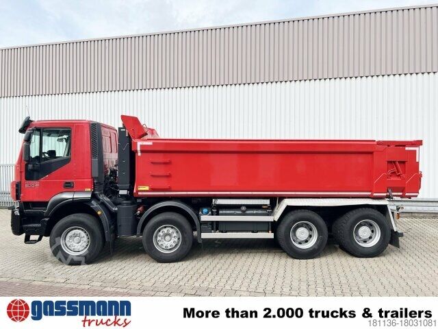 Special purpose truck Iveco Trakker AD410T50 8x4, Stahlmulde ca. 16m³, hydr.