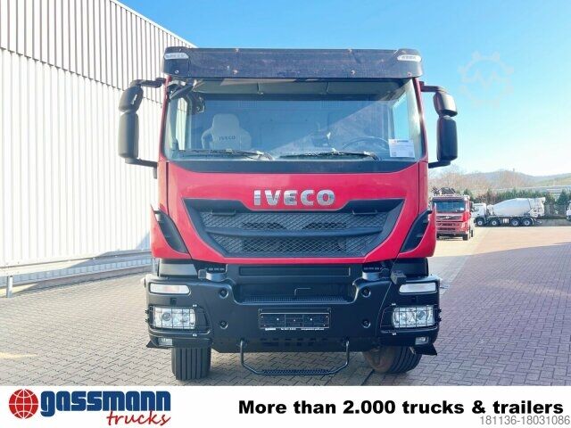 Special purpose truck Iveco Trakker AD410T50 8x4, Stahlmulde ca. 16m³, hydr.