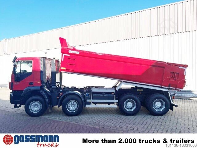 Special purpose truck Iveco Trakker AD410T50 8x4, Stahlmulde ca. 16m³, hydr.