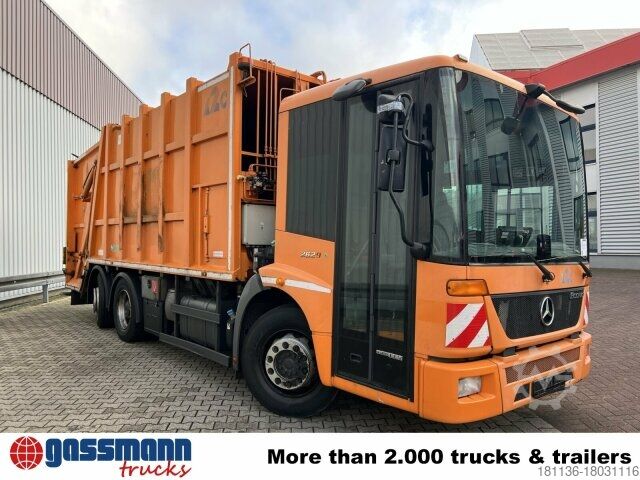 Müllwagen Mercedes-Benz Econic 2629 LL 6x2/4 NLA, EEV, Lenkachse, Haller