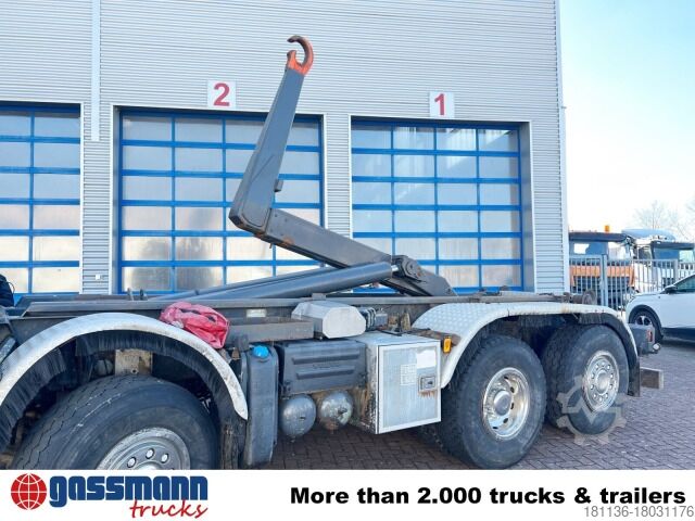 Roll-off tipper truck Volvo FM 460 8x2-6, Lenk-/Liftachse, Kran HMF 2020-K4,