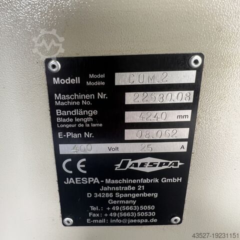 Bandsäge - Automatisch JAESPA COMPACT 2