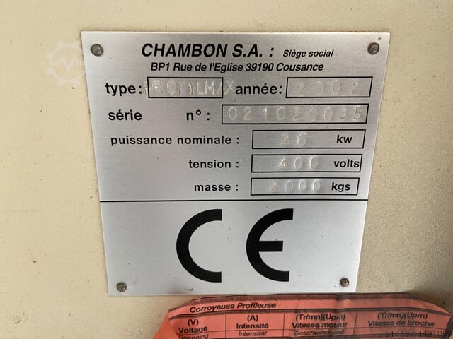 Gießmaschine Chambon Profilmax