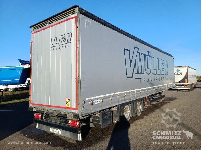 Open semitrailer with tarp Schmitz Cargobull Curtainsider Mega Getränke