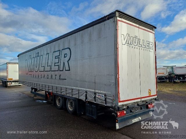 Open semitrailer with tarp Schmitz Cargobull Curtainsider Mega Getränke