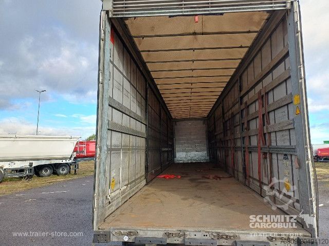 Open semitrailer with tarp Schmitz Cargobull Curtainsider Mega Getränke