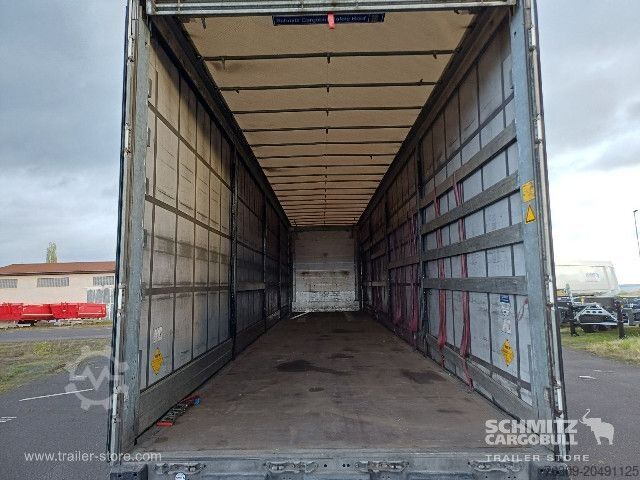 Open semitrailer with tarp Schmitz Cargobull Curtainsider Mega Getränke