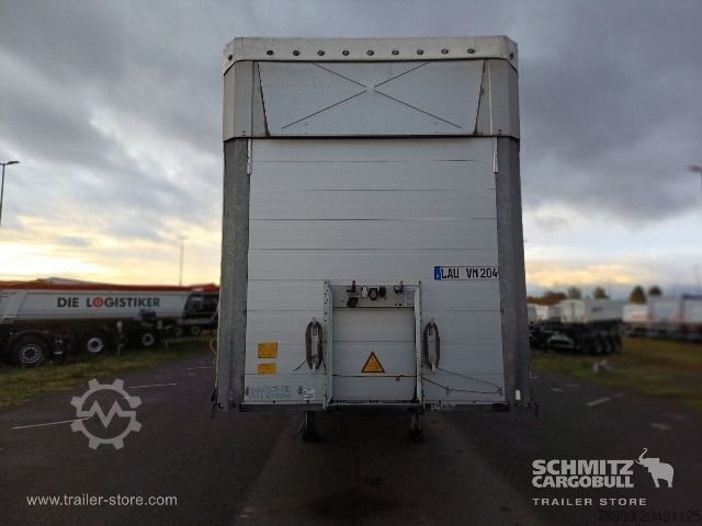 Open semitrailer with tarp Schmitz Cargobull Curtainsider Mega Getränke