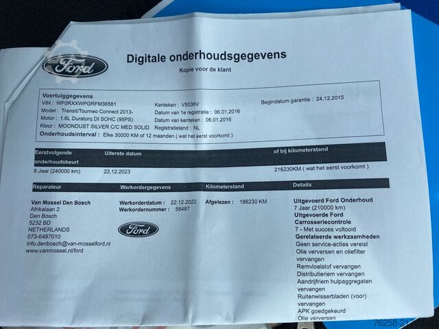 Hochdachkombi Ford Transit Connect 1.6 TDCI - Airco -  Cruise - Ca...