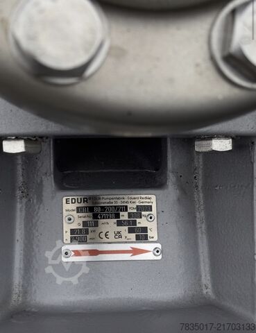 EDUR Kreiselwasserpumpe 28 kW EDUR CBL 80 200/211