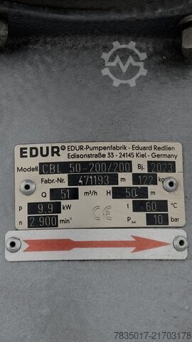 EDUR process pump 28.8 kW EDUR CBL 50-200/200