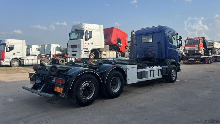 Hook arm system Scania 124 - 470 (BELGIAN TRUCK / 6X2 / PDE / GOOD CON...