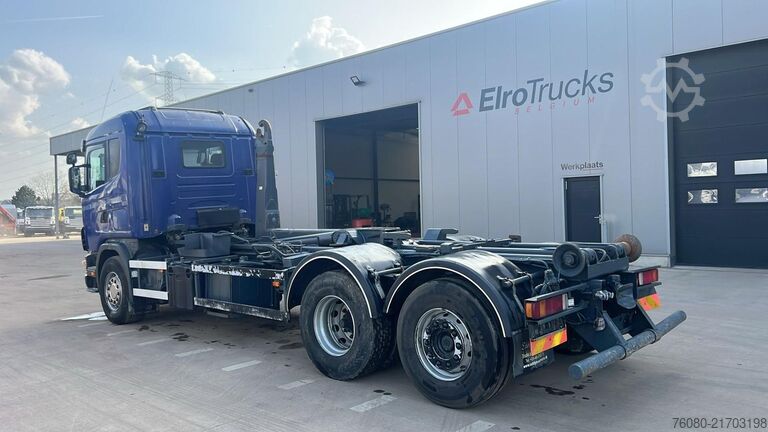 Hook arm system Scania 124 - 470 (BELGIAN TRUCK / 6X2 / PDE / GOOD CON...