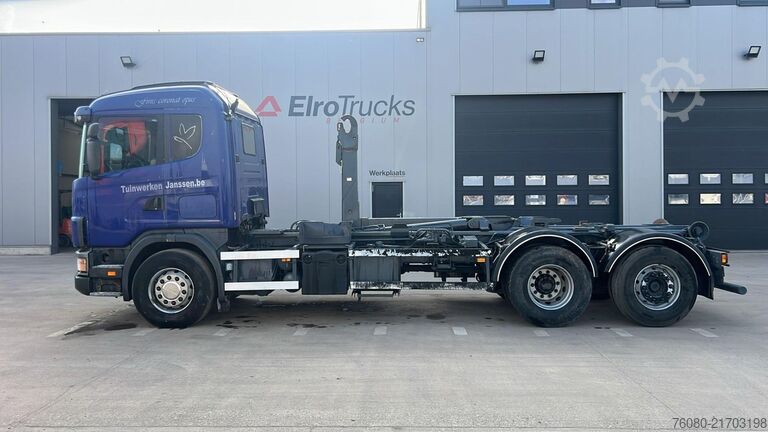 Hook arm system Scania 124 - 470 (BELGIAN TRUCK / 6X2 / PDE / GOOD CON...