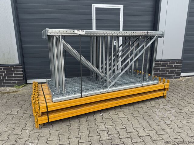 Regallänge: 30,72 lm. / St.: 2000x1100mm META (Thyssen) Multipal S Palettenregalanlage Palettenregal Regal