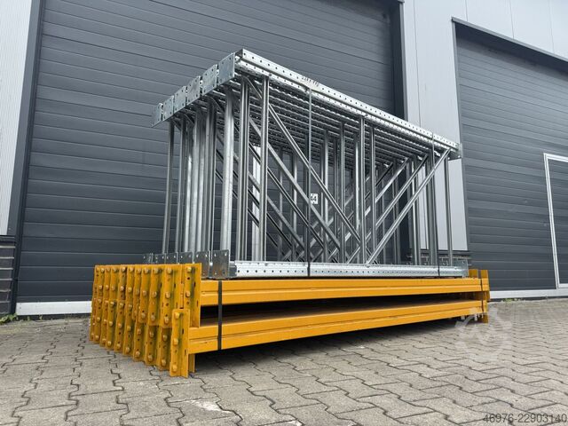 Regallänge: 30,72 lm. / St.: 2000x1100mm META (Thyssen) Multipal S Palettenregalanlage Palettenregal Regal