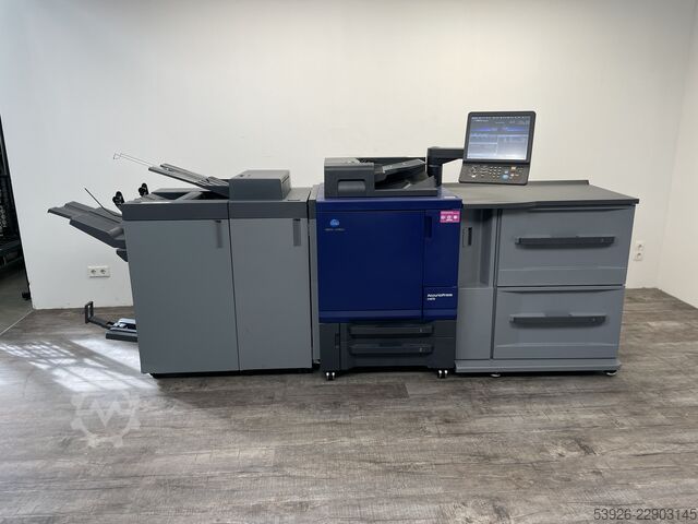 Digitaldruckmaschine Minolta AccurioPress C4070 incl. Fiery, Paperdeck, Finisher and Duplex