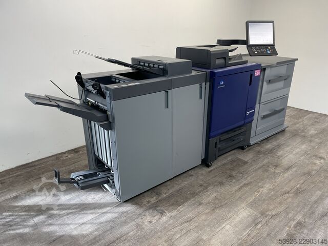 Digitaldruckmaschine Minolta AccurioPress C4070 incl. Fiery, Paperdeck, Finisher and Duplex