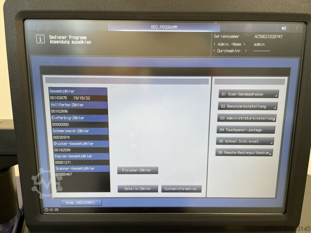 Digitaldruckmaschine Minolta AccurioPress C4070 incl. Fiery, Paperdeck, Finisher and Duplex