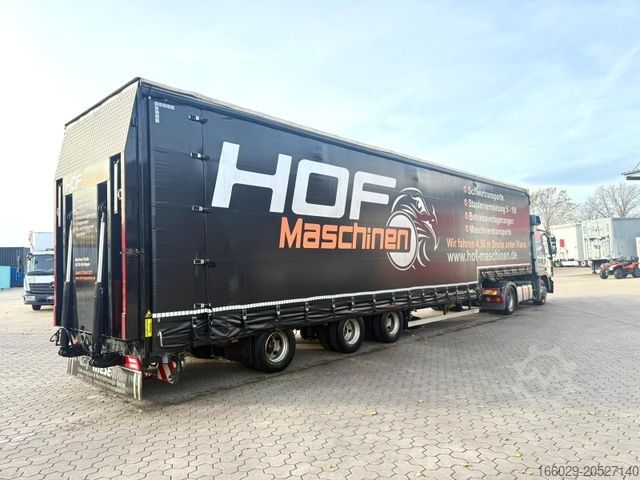 Low loader semitrailer  Wiese 3-Achs Stufen Sattel mit Auffahrrampe 25T