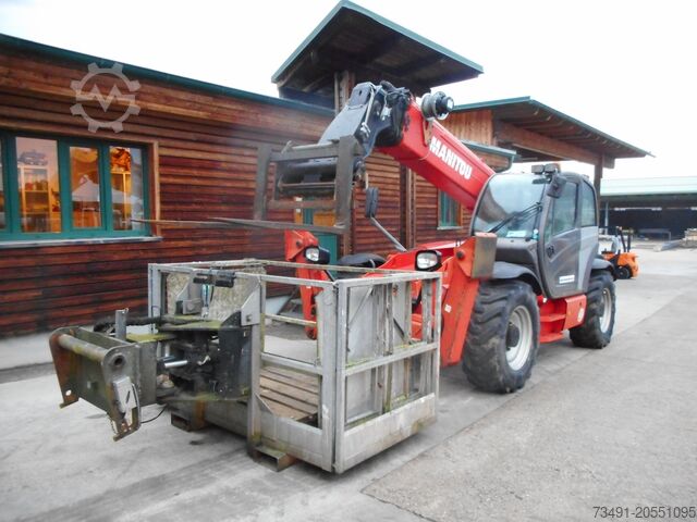 Telescopic handler Manitou MT 1440 mit Arbeitskorb + Gabel