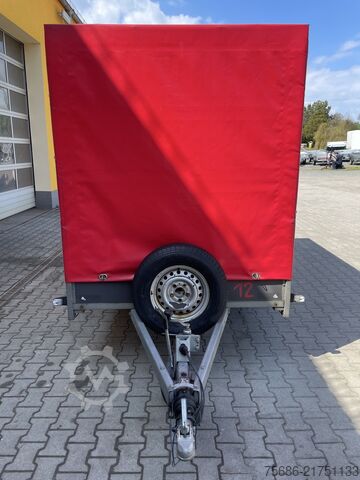 PKW-Anhänger SARIS Woody FW 150 Einachser Tieflader Plane