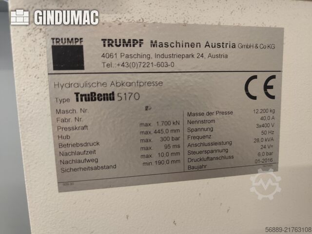 TRUMPF TruBend 5170 TRUMPF TruBend 5170