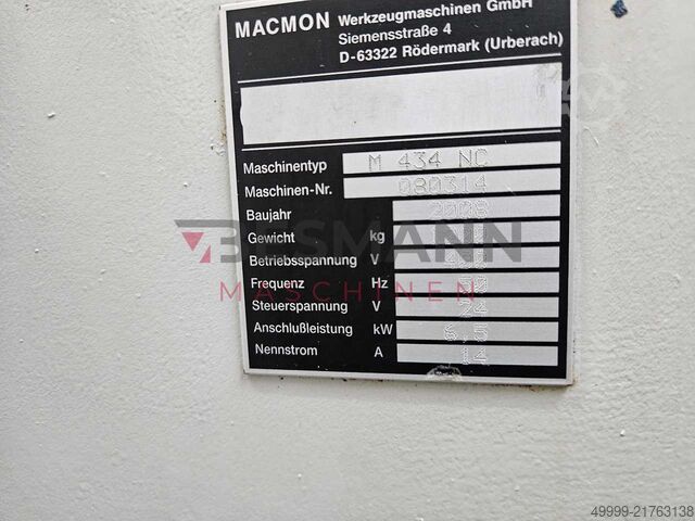 Werkzeugfräse Macmon M 434 NC (2008)