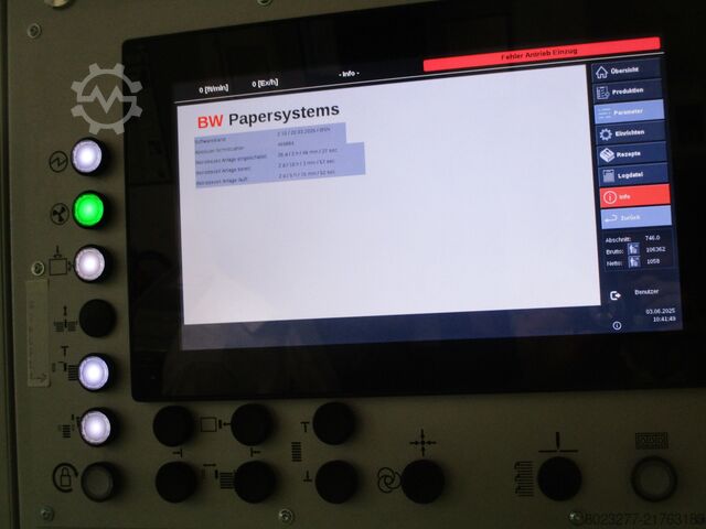 Formatvariabler Querschneider RQS-V 85 BW Papersystems Hamburg Questec RQS-V 85