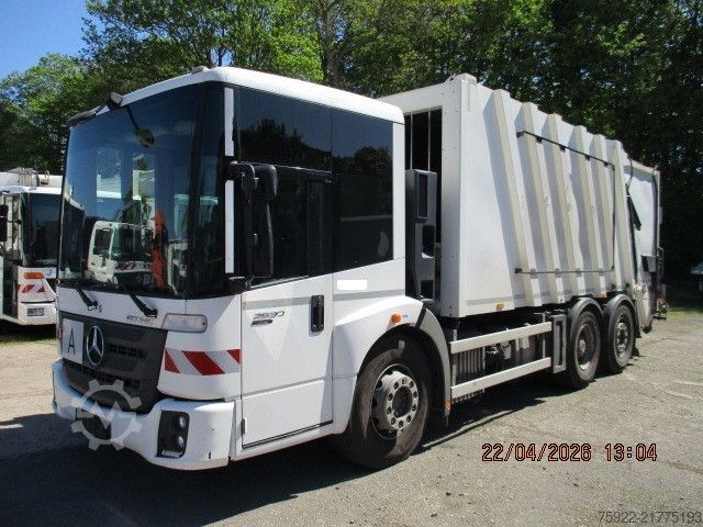 Garbage truck MERCEDES-BENZ 2630 Econic Euro6 Faun Variopress