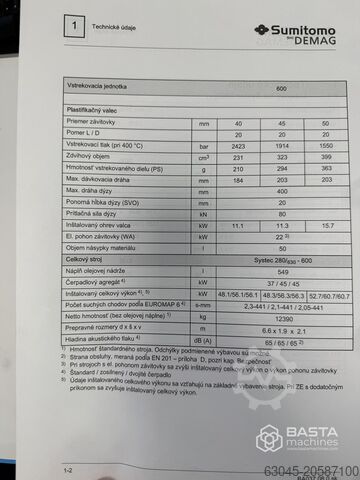 Demag Systec 280/630-600 (2012) linear robot Wittmann Demag Systec 280/630-600