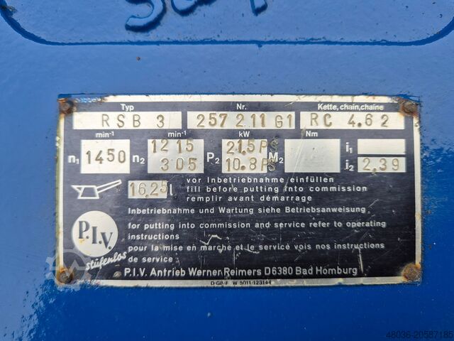 Getriebe PIV Getriebe stufenlos