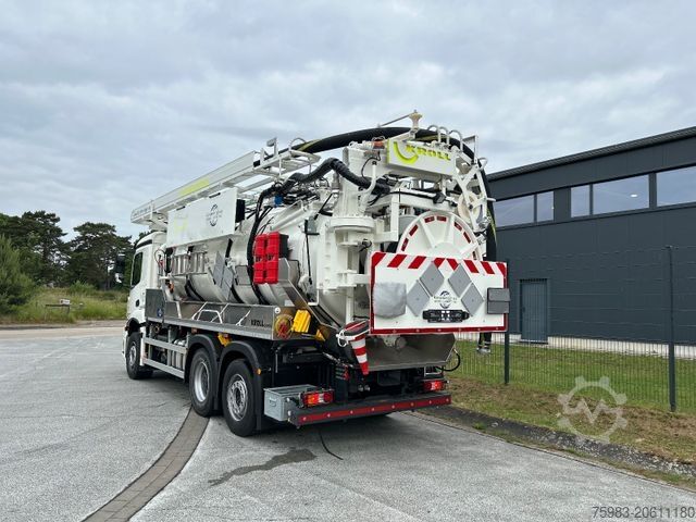 Vacuum tank truck MERCEDES-BENZ Arocs 2546 6x2 NEU ! KROLL Kombi HD SD ADR