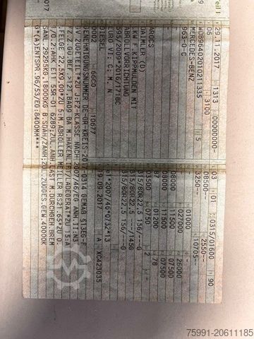 Abrollkipper MERCEDES-BENZ Arocs 2643 Mit Meiller Abrollkipper Top