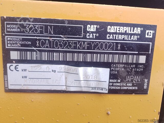 Crawler excavator Caterpillar 323FLN IHC